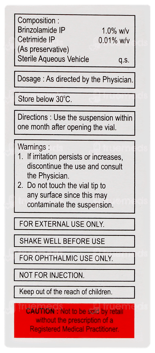 Brinzox Bak Free Eye Drops 5ml