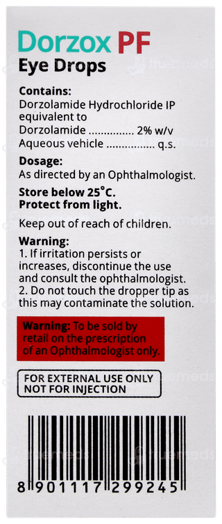 Dorzox Pf New Eye Drops 5ml