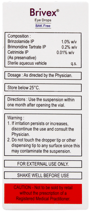 Brivex Bak Free Eye Drops 5ml