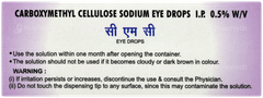 Cmc Bak Free Eye Drops 10Ml