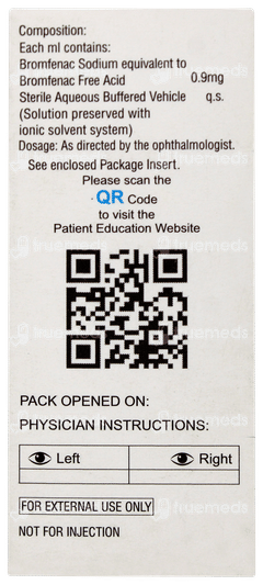 Bromvue Bak Free Eye Drops 5ml