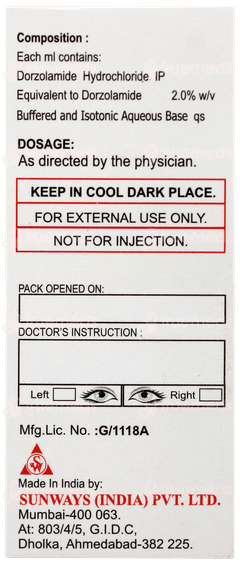 Dorsun Bak Free Eye Drops 5ml