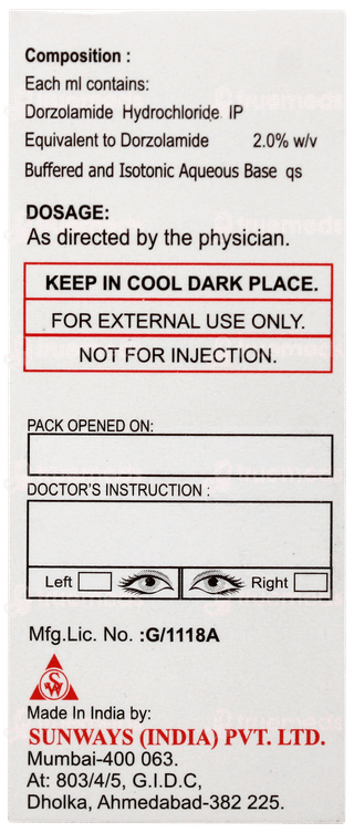 Dorsun Bak Free Eye Drops 5ml