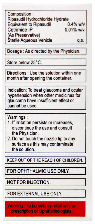 Ripatec Bak Free Eye Drops 5ml