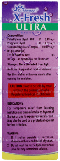 X Fresh Ultra Eye Drops 10ml