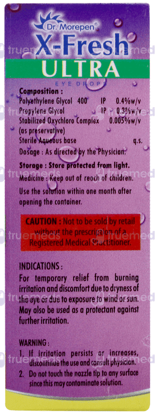 X Fresh Ultra Eye Drops 10ml