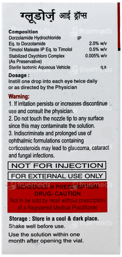Gludorz Bak Free Eye Drops 5ml