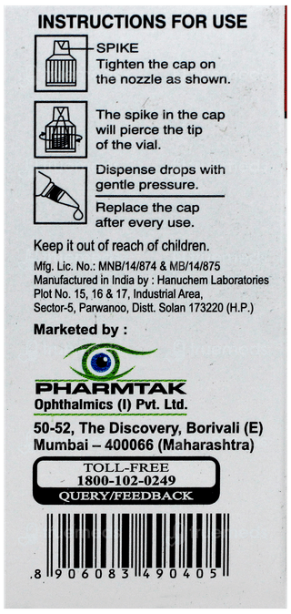 Gludorz Bak Free Eye Drops 5ml