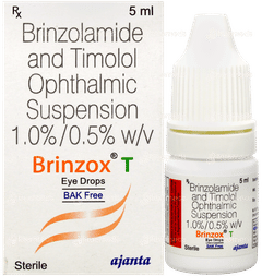 Brinzox T Bak Free Eye Drops 5ml