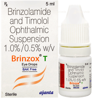 Brinzox T Bak Free Eye Drops 5ml