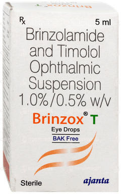 Brinzox T Bak Free Eye Drops 5ml