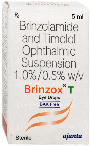 Brinzox T Bak Free Eye Drops 5ml