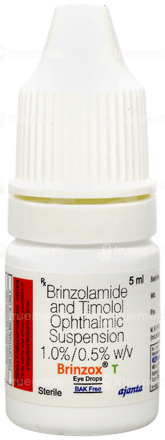 Brinzox T Bak Free Eye Drops 5ml