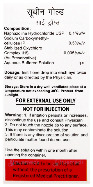 Suthin Gold Bkc Free Eye Drops 10ml