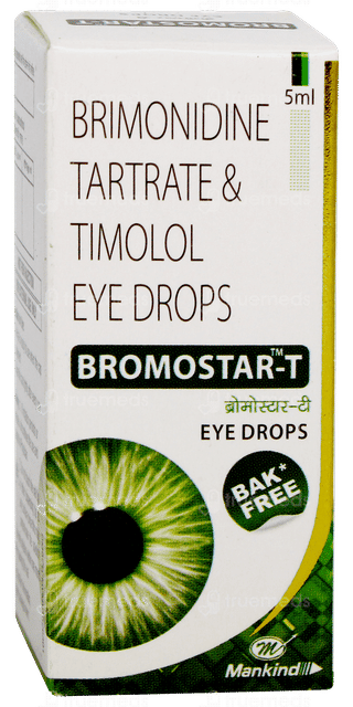 Bromostar T Bak Free Eye Drops 5ml