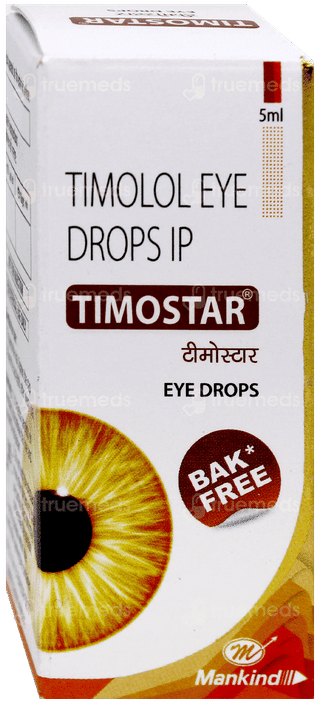 Timostar Bak Free Eye Drops 5Ml
