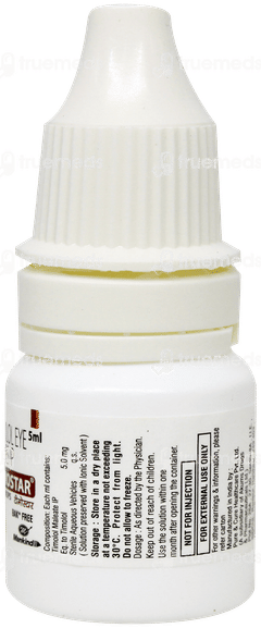 Timostar Bak Free Eye Drops 5Ml