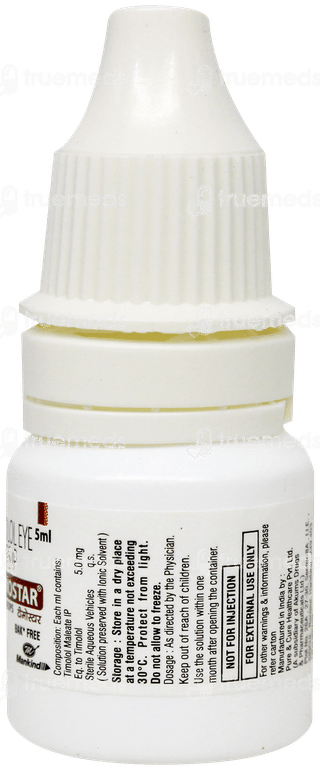 Timostar Bak Free Eye Drops 5Ml