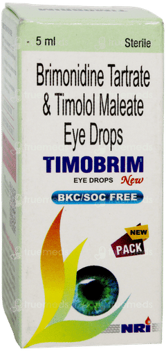 Timobrim New Bkc/soc Free Eye Drops 5ml