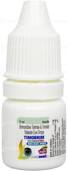Timobrim New Bkc/soc Free Eye Drops 5ml