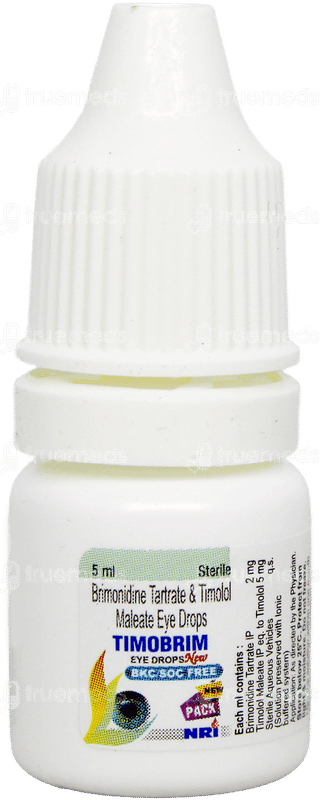 Timobrim New Bkc/soc Free Eye Drops 5ml