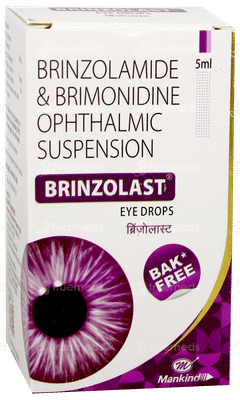 Brinzolast Bak Free Eye Drops 5ml