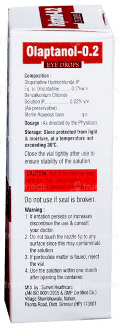 Olaptanol 0.2 Eye Drops 5Ml