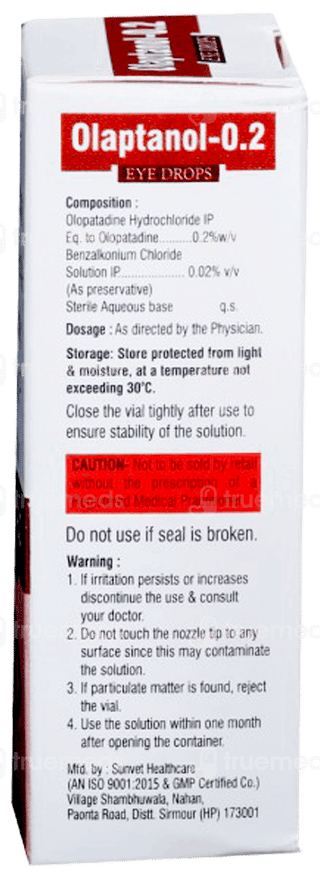 Olaptanol 0.2 Eye Drops 5Ml