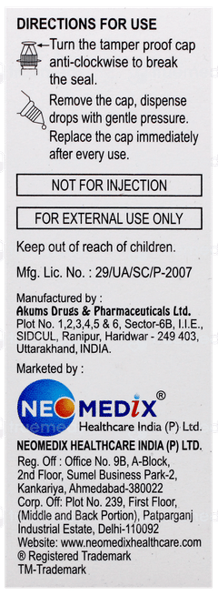 Nepavon Cs Bak Free Eye Drops 5Ml