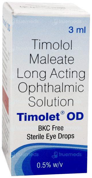 Timolet Od Bkc Free Eye Drops 3Ml