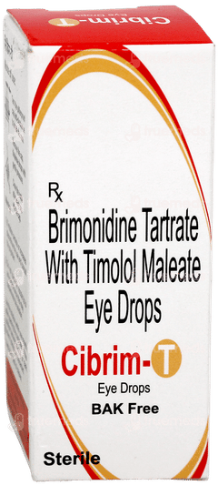 Cibrim T Bak Free Eye Drops 5Ml