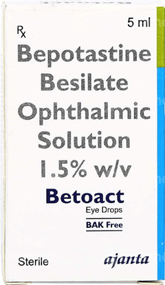 Betoact Bak Free Eye Drops 5Ml