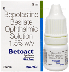 Betoact Bak Free Eye Drops 5Ml