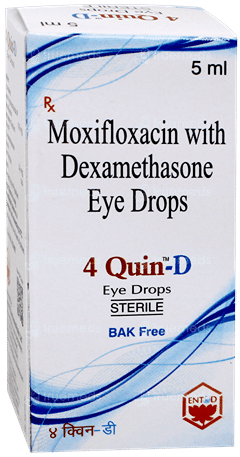 4 Quin D Bak Free Eye Drops 5Ml