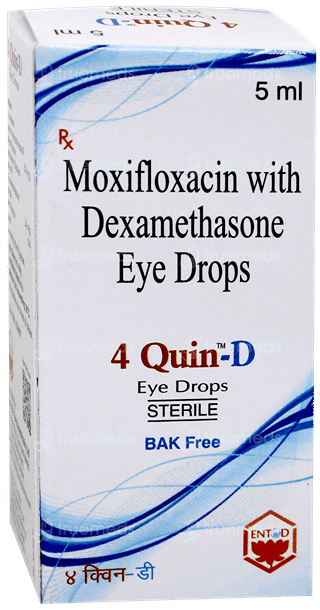 4 Quin D Bak Free Eye Drops 5Ml