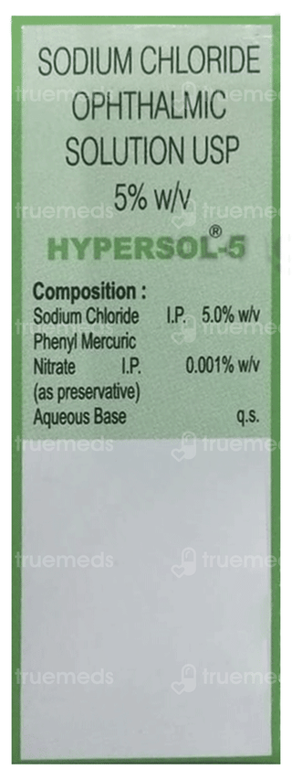 Hypersol 5 Bak Free Ophthalmic Solution 10Ml
