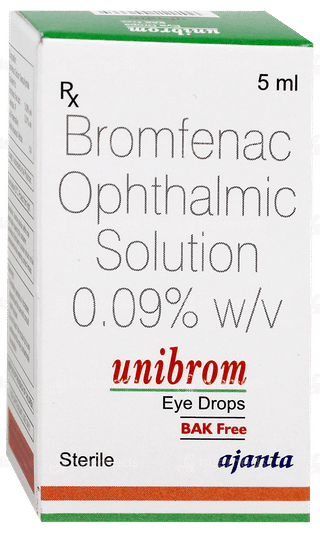 Unibrom Bak Free Eye Drops 5Ml