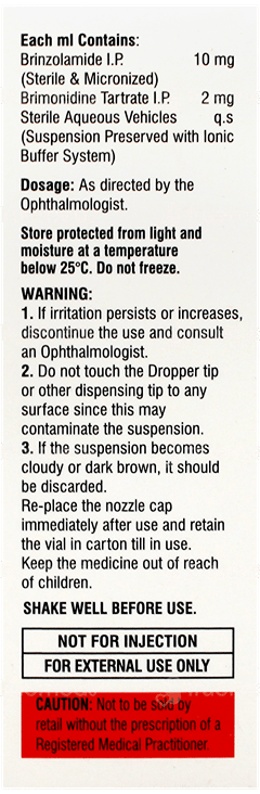 Brinzemic B Bak Free Eye Drops 5Ml