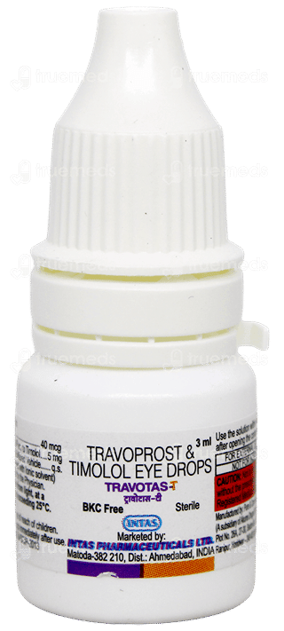 Travotas T Bkc Free Eye Drops 3Ml