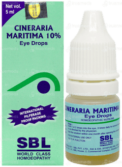 Sbl Cineraria Maritima 10% Eye Drops 5Ml