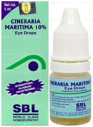 Sbl Cineraria Maritima 10% Eye Drops 5Ml