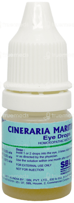 Sbl Cineraria Maritima 10% Eye Drops 5Ml