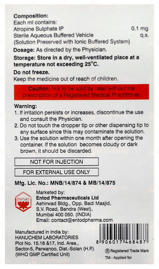 Myatro Z Bak & Soc Free Eye Drops 5Ml