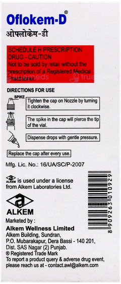 Oflokem D Eye/Ear Drops 10Ml Oflokem D Eye/Ear Drops 10Ml