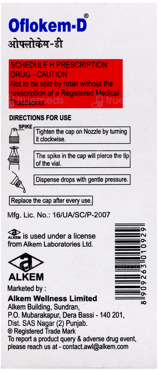 Oflokem D Eye/Ear Drops 10Ml