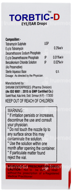 Torbtic D Eye/ear Drops 10ml