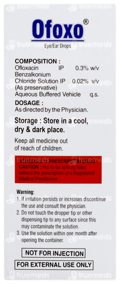 Ofoxo Eye/ear Drops 10ml Ofoxo Eye/ear Drops 10ml