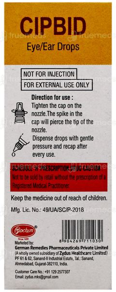 Cipbid Eye/ear Drops 10ml