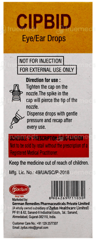 Cipbid Eye/ear Drops 10ml