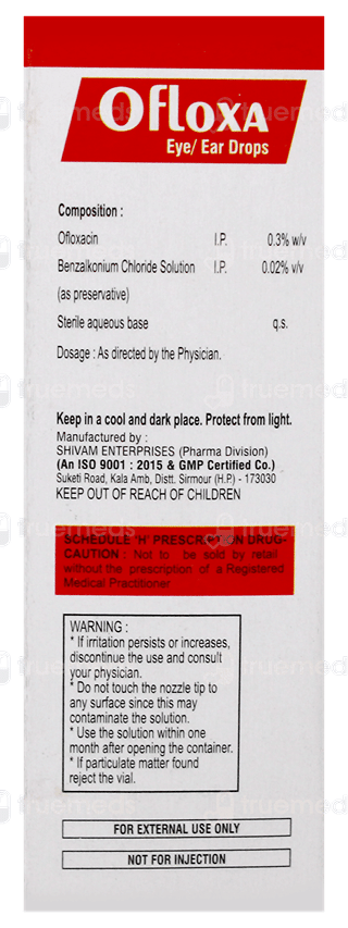 Ofloxa Eye/Ear Drops 10Ml